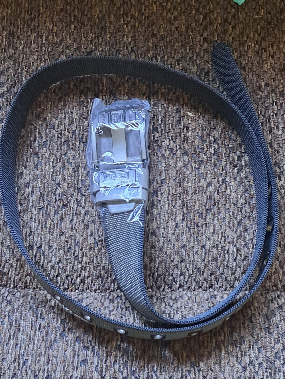 NEW Men's Black Tactical Web Belt with Quick-Release Buckle